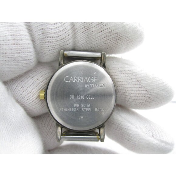 Women Carriage Quartz WR Analog 28mm Round Watch (H597) "New Battery" - Picture 3 of 10